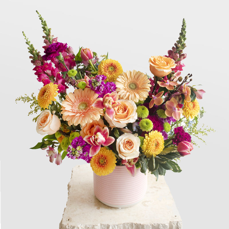 Designer Blooms Choice Vase - Bright and Cheerful