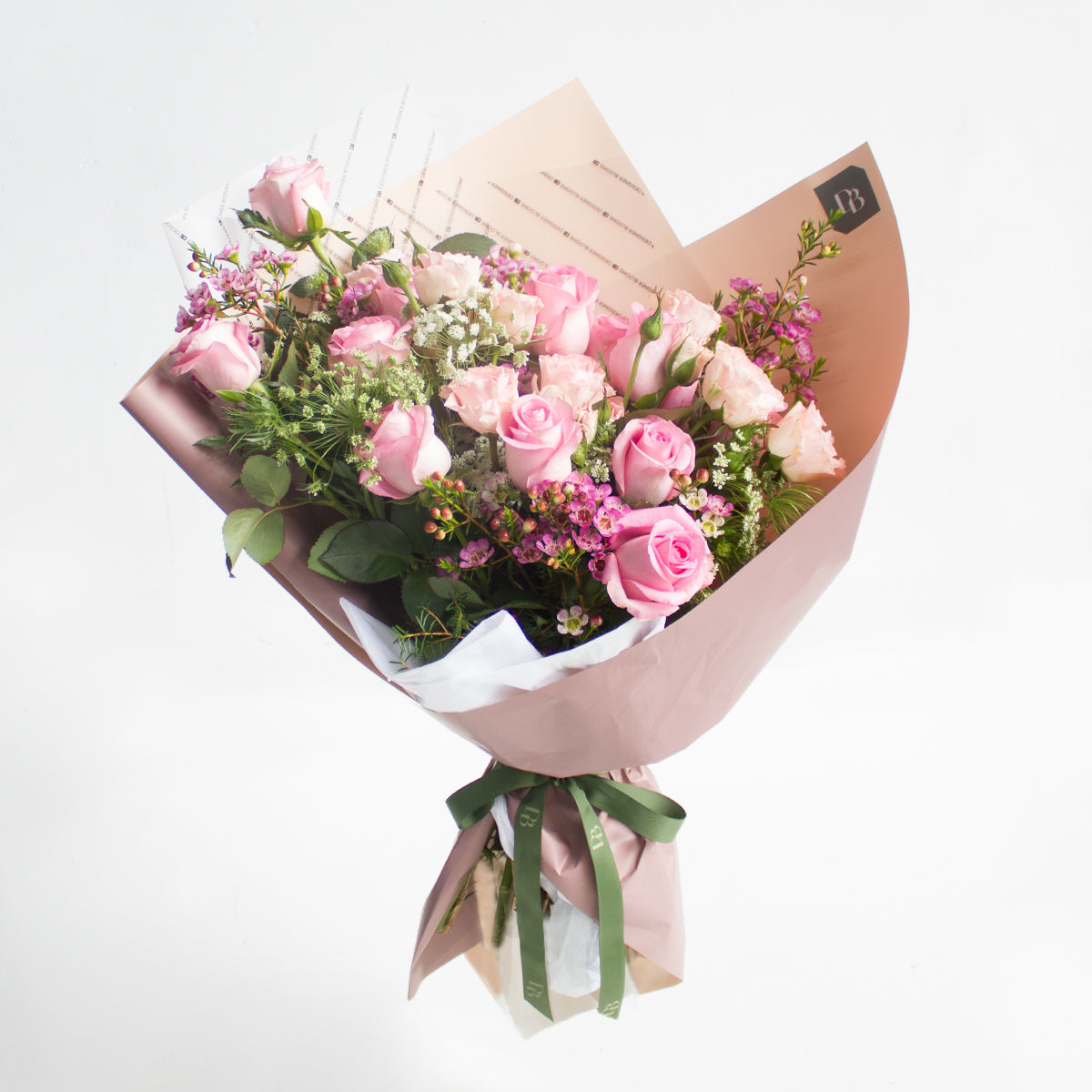 Classic Love Pink Rose Bouquet LA